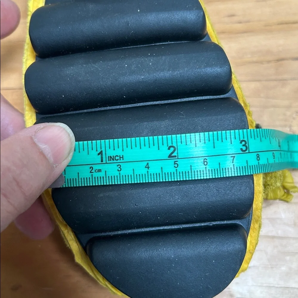 Socofy Women’s Leather Flex Slip On Floral Shoes size 8 - Yellow and Green - Picture 13 of 13